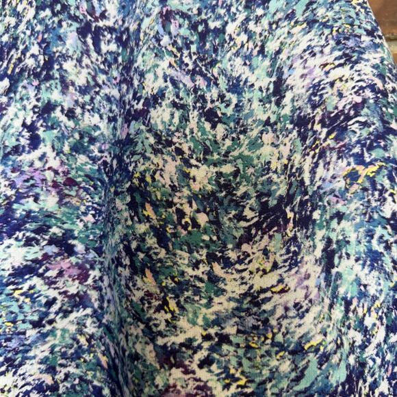 Athleta Girl Printed Long Distance Sports‎ Bra Blue Purple Size XL 14 - Picture 4 of 11